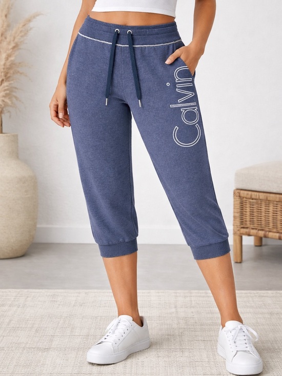 Calvin Klein Pants - Calvin Klein Navy Jogger Sweatpants | Logo Side | Cozy Lounge Fit